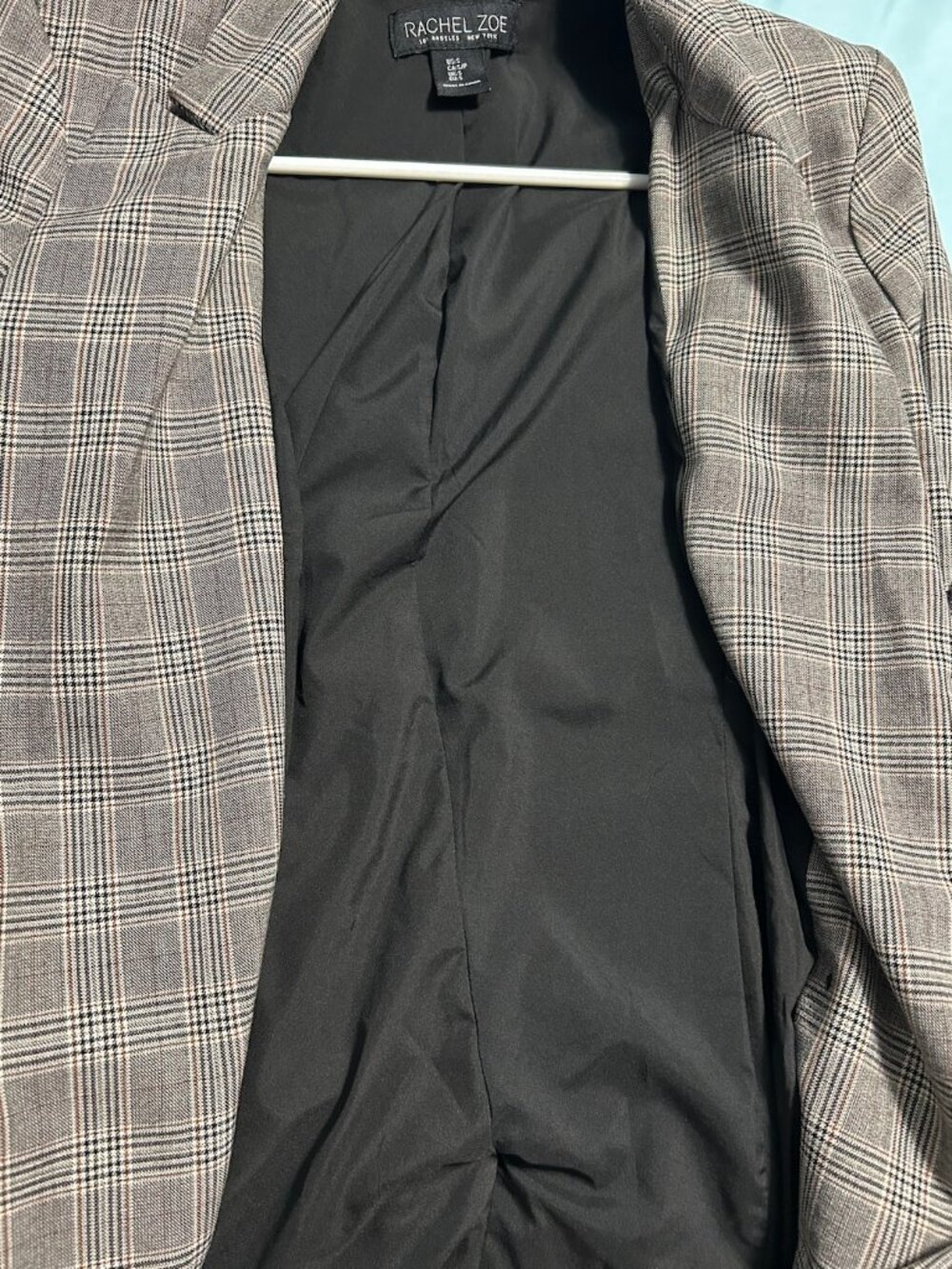 Rachel Zoe Plaid Double Breasted OPEN FRONT Blazer Office Academia Women's S - Picture 5 of 12